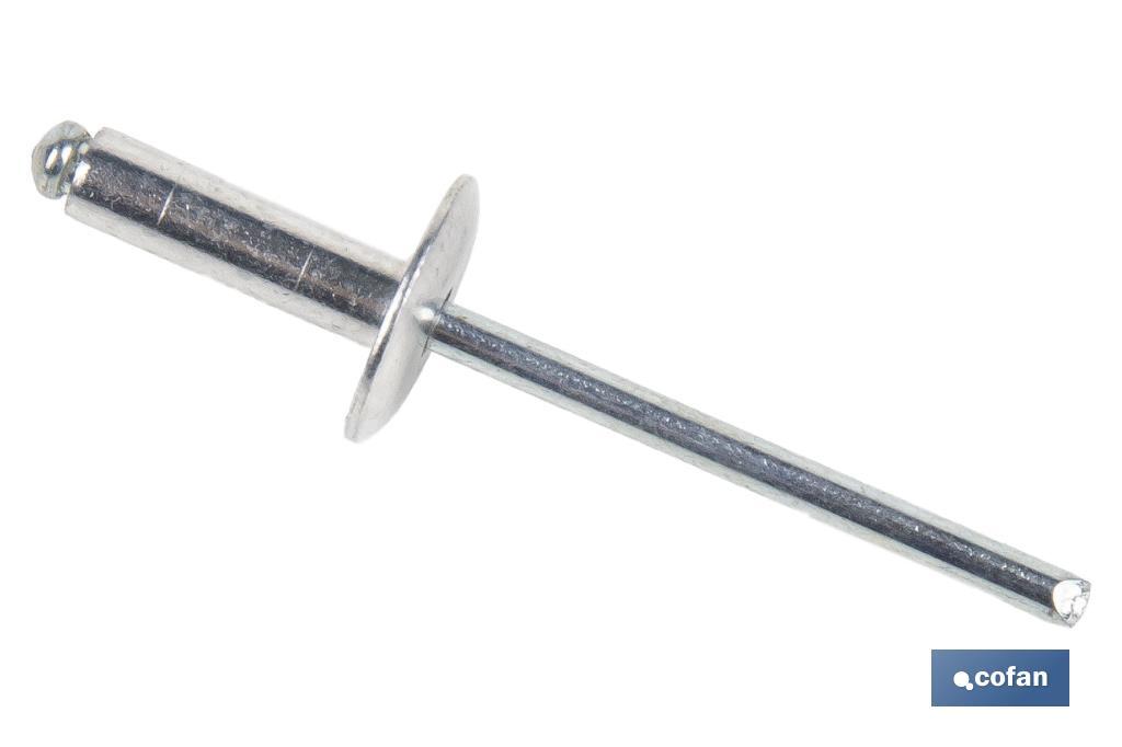 Remaches Aluminio Estándar Cabeza Ancha - Cofan