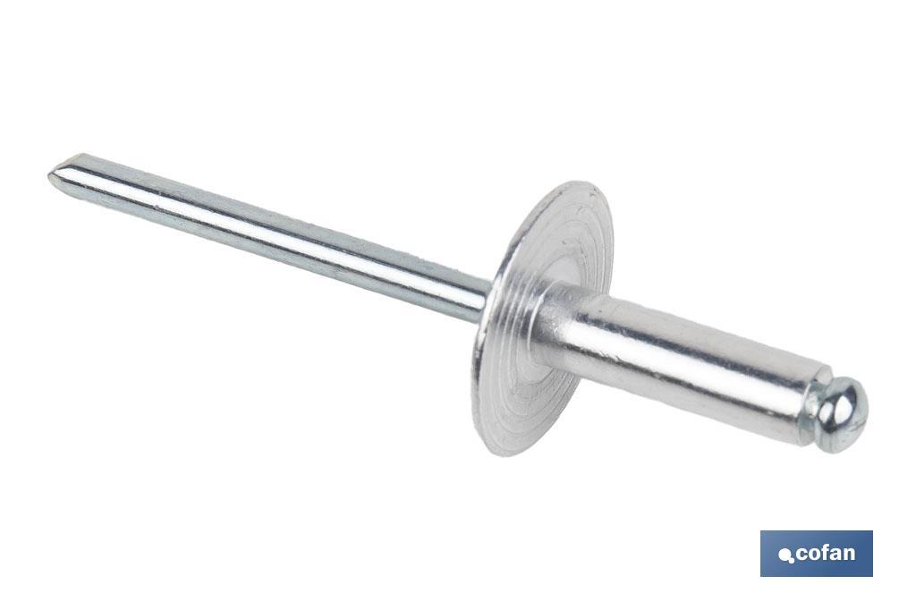Remaches Aluminio Estándar Cabeza Ancha - Cofan