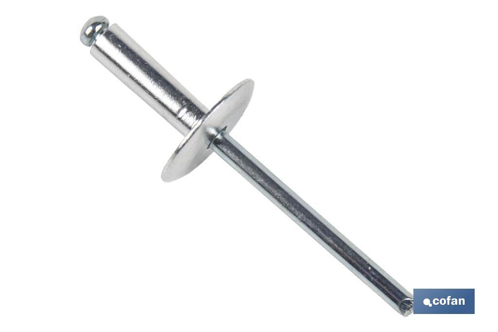 Remaches Aluminio Estándar Cabeza Ancha - Cofan