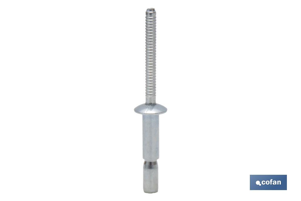 Remaches Acero Estructural Cabeza Alomada - Cofan