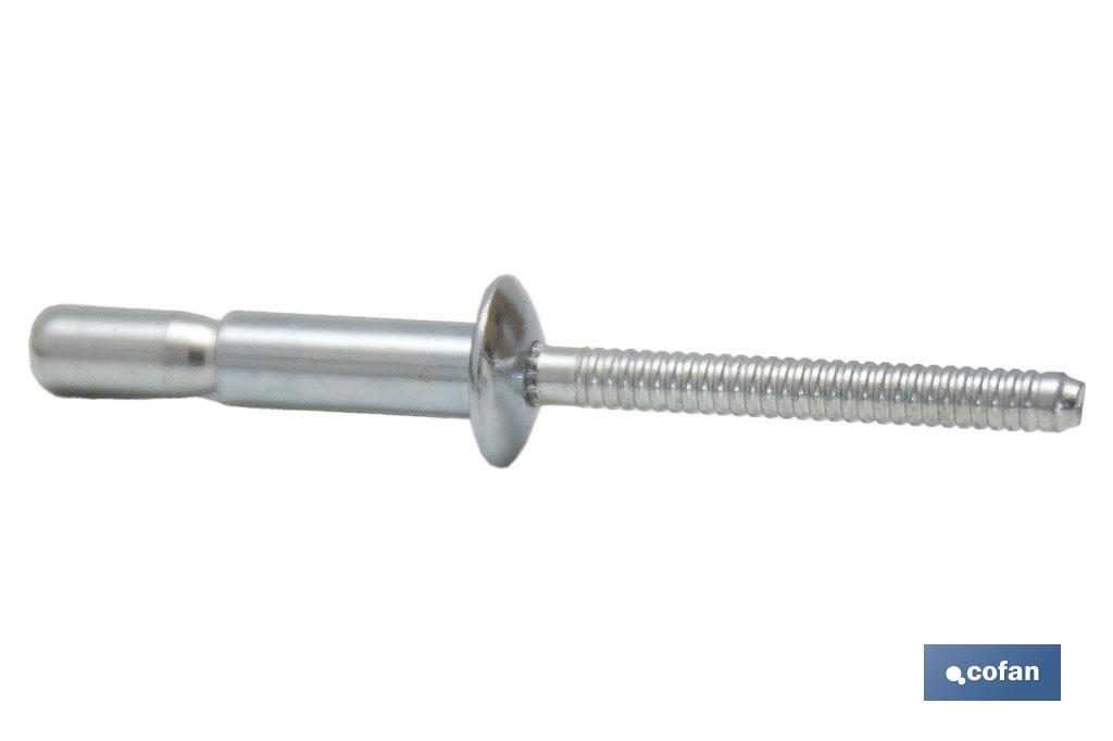 Remaches Acero Estructural Cabeza Alomada - Cofan