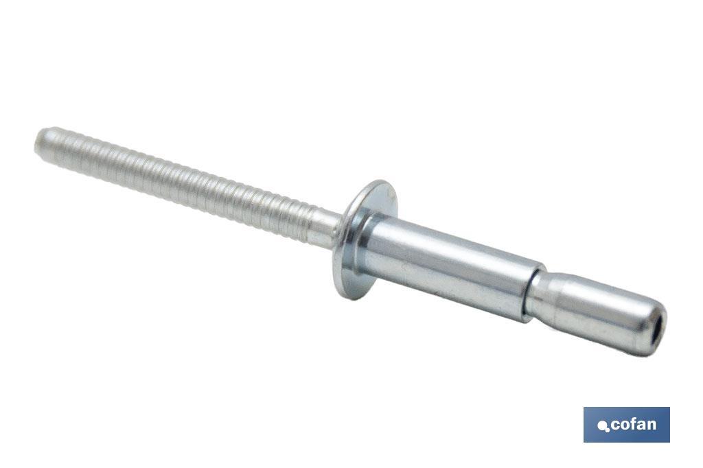 Remaches Acero Estructural Cabeza Alomada - Cofan