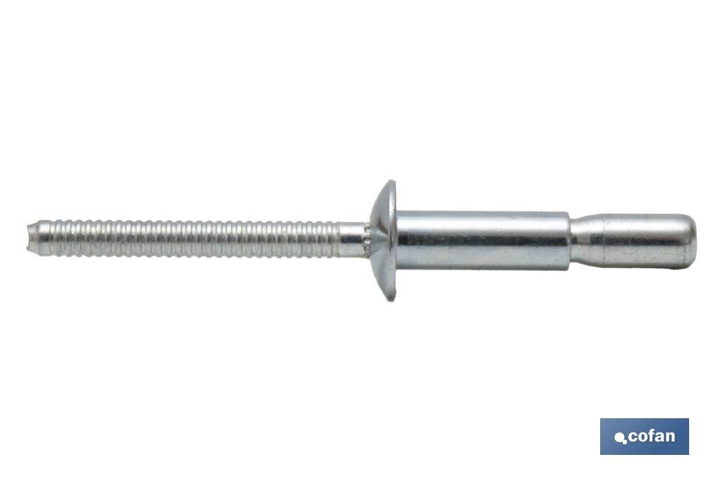 Remaches Acero Estructural Cabeza Alomada - Cofan