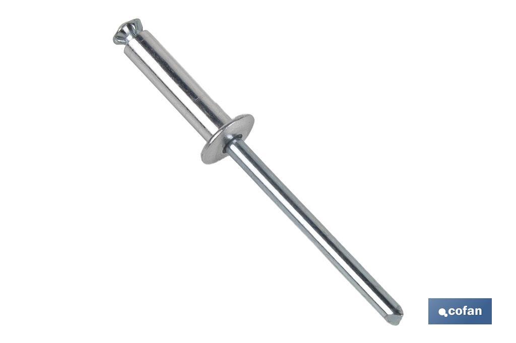 Aluminium flower rivets with dome head - Cofan