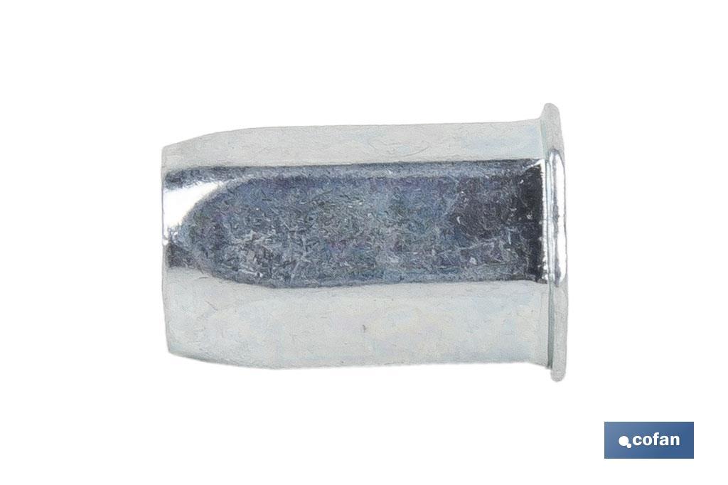 Tuercas Remachables Acero Cabeza Reducida Hexagonal - Cofan