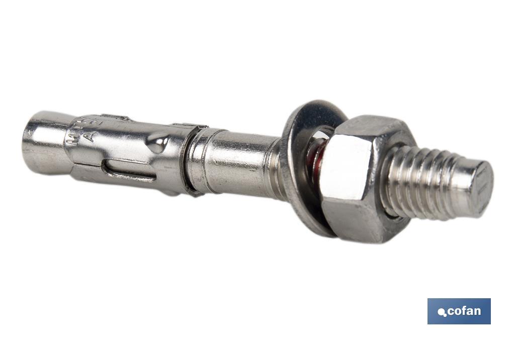 Taco macho de anclaje MTC | Acero inoxidable | Medidas desde  M-6 hasta M-16 mm - Cofan