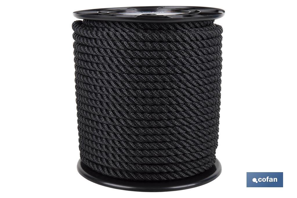 Dock Line Reel | 100% Polyester Multifilaments | Available in several colours and sizes - Cofan