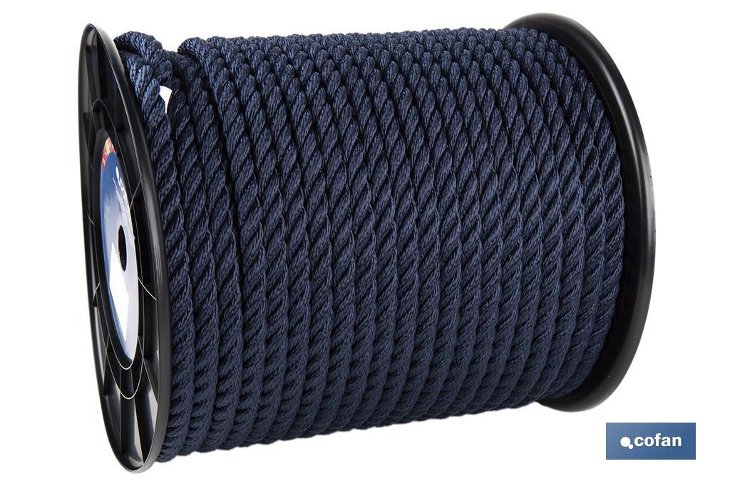 Dock Line Reel | 100% Polyester Multifilaments | Available in several colours and sizes - Cofan