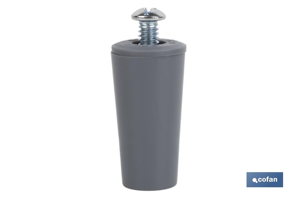PVC Buffer Stopper for Roller Shutters | Size: 40mm | M6 screw included | Available in different colours - Cofan