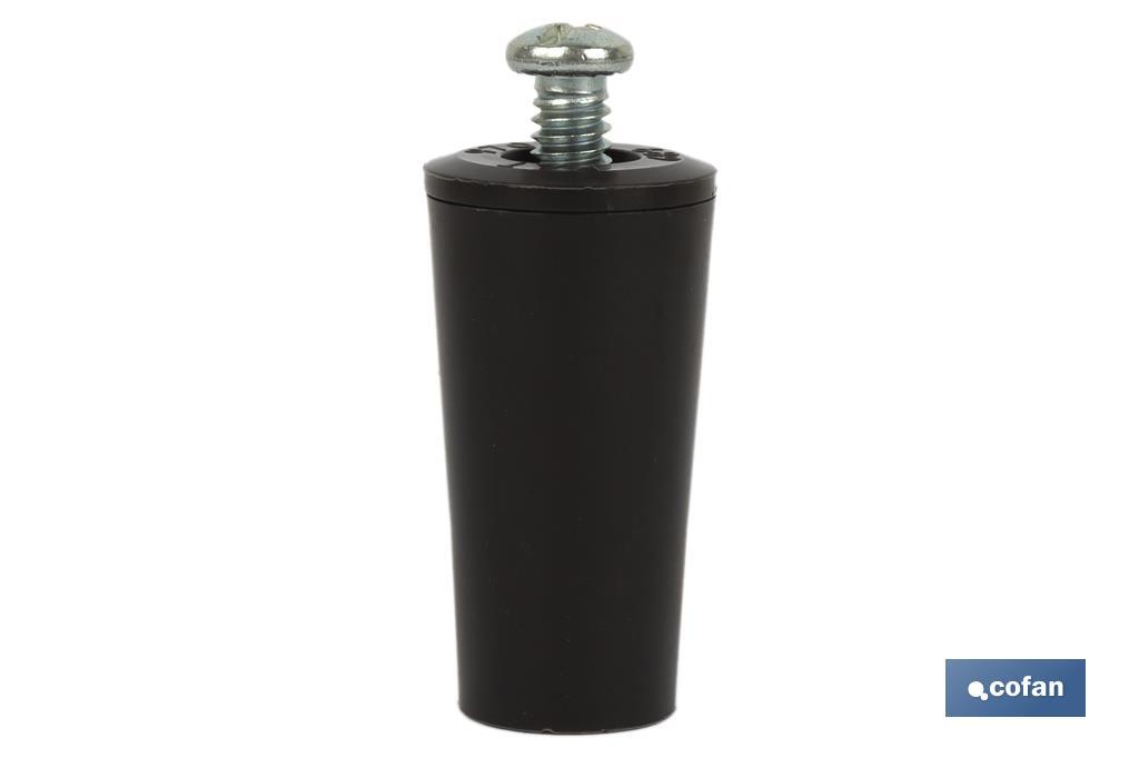 Batente para persianas em PVC | Medida 40 mm | Inclui parafuso métrica 6 | Disponível em váriass cores - Cofan
