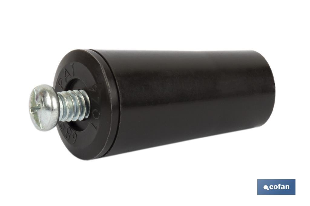 PVC Buffer Stopper for Roller Shutters | Size: 40mm | M6 screw included | Available in different colours - Cofan