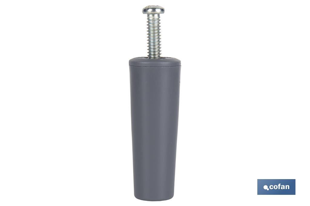 Tope para persianas en PVC | Medida 60 mm | Incluye tornillo métrica 6 | Disponible en varios colores - Cofan