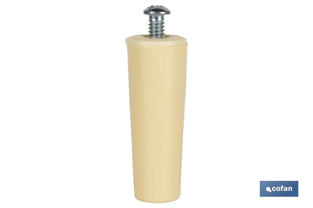 Topo para persianas em PVC | Medida 60 mm | Incluye parafuso métrica 6 | Disponível em varios colores - Cofan