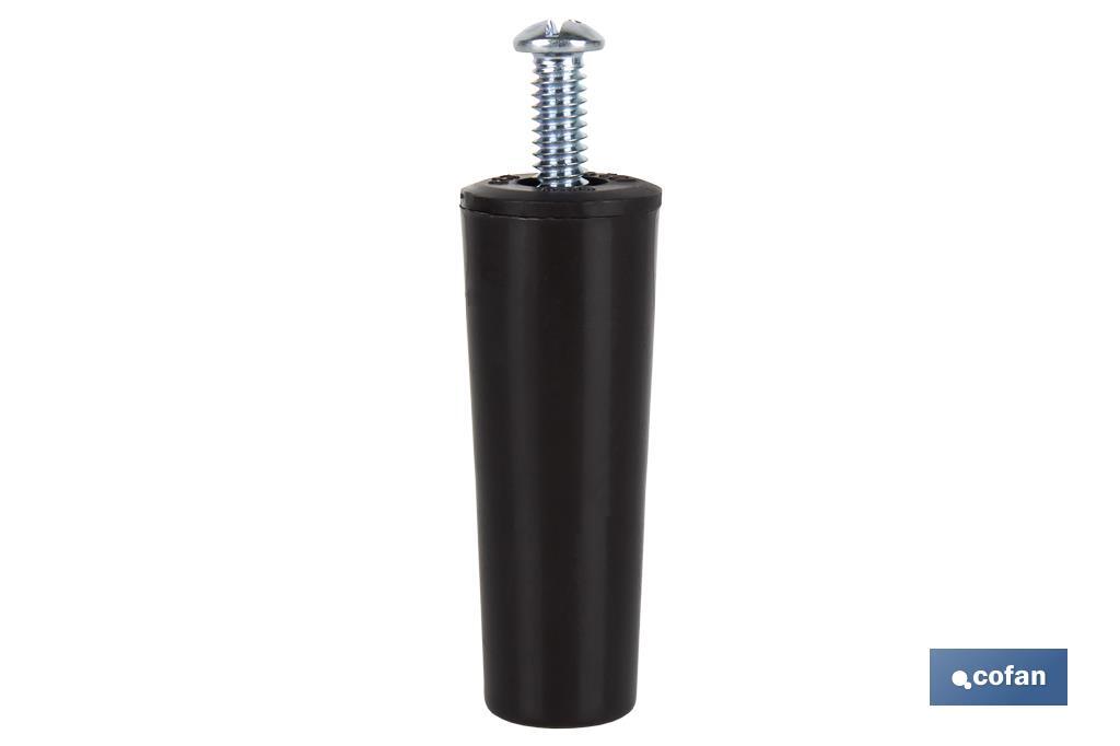 Tope para persianas en PVC | Medida 60 mm | Incluye tornillo métrica 6 | Disponible en varios colores - Cofan