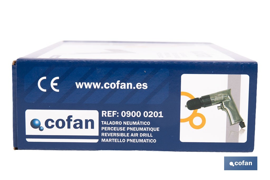 Reversible air drill - Cofan