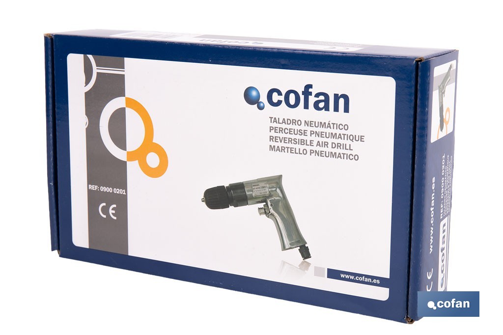Reversible air drill - Cofan