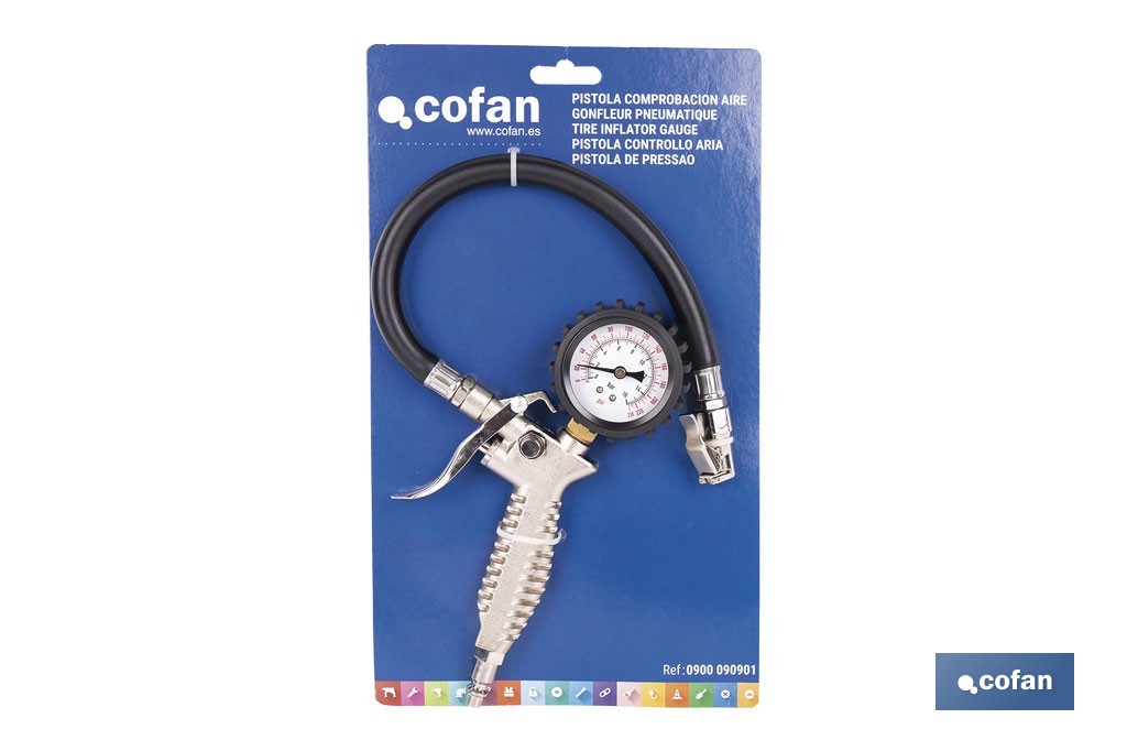 Tire inflator gauge 1-12 bar - Cofan