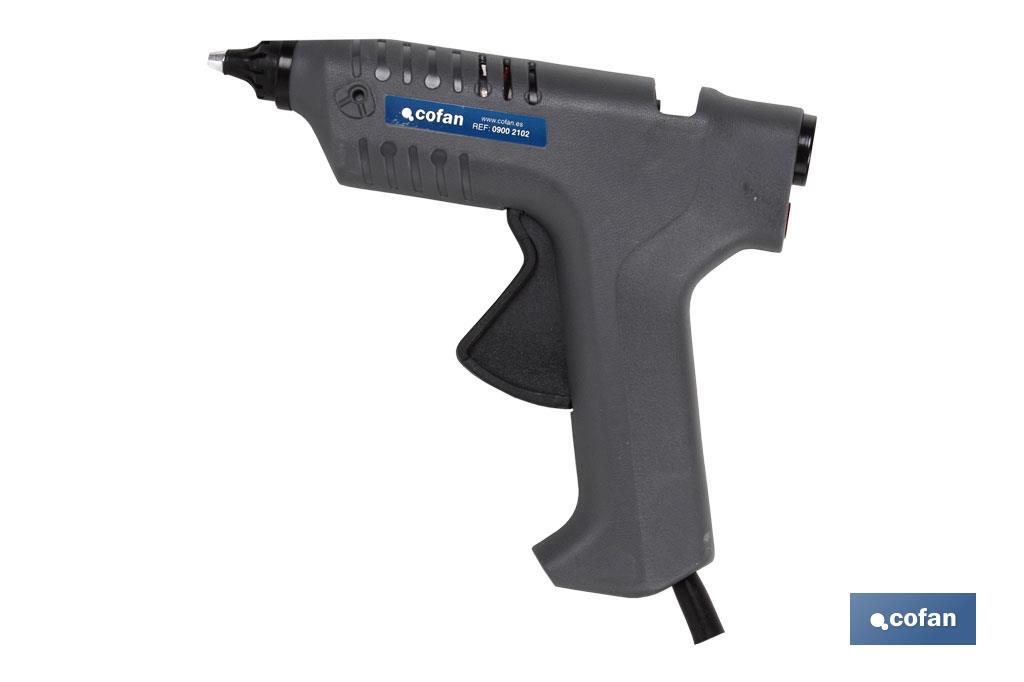 Pistola de cola termofusible 12mm | Pistola de silicona caliente | Sistema de a 165 °C Cofan
