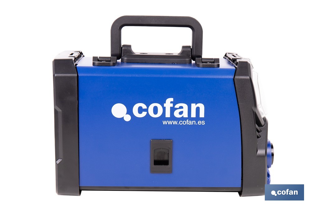 Soldador inverter eléctrico MIG/MMA/TIG de 120 amperios - Cofan