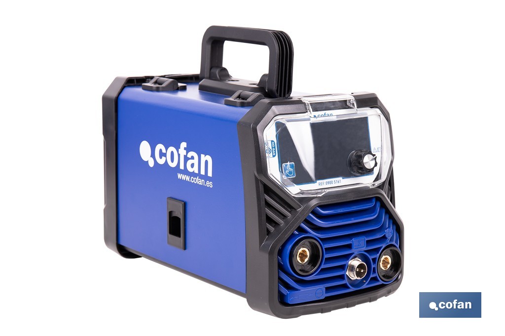 Soldador inverter eléctrico MIG/MMA/TIG de 120 amperios - Cofan