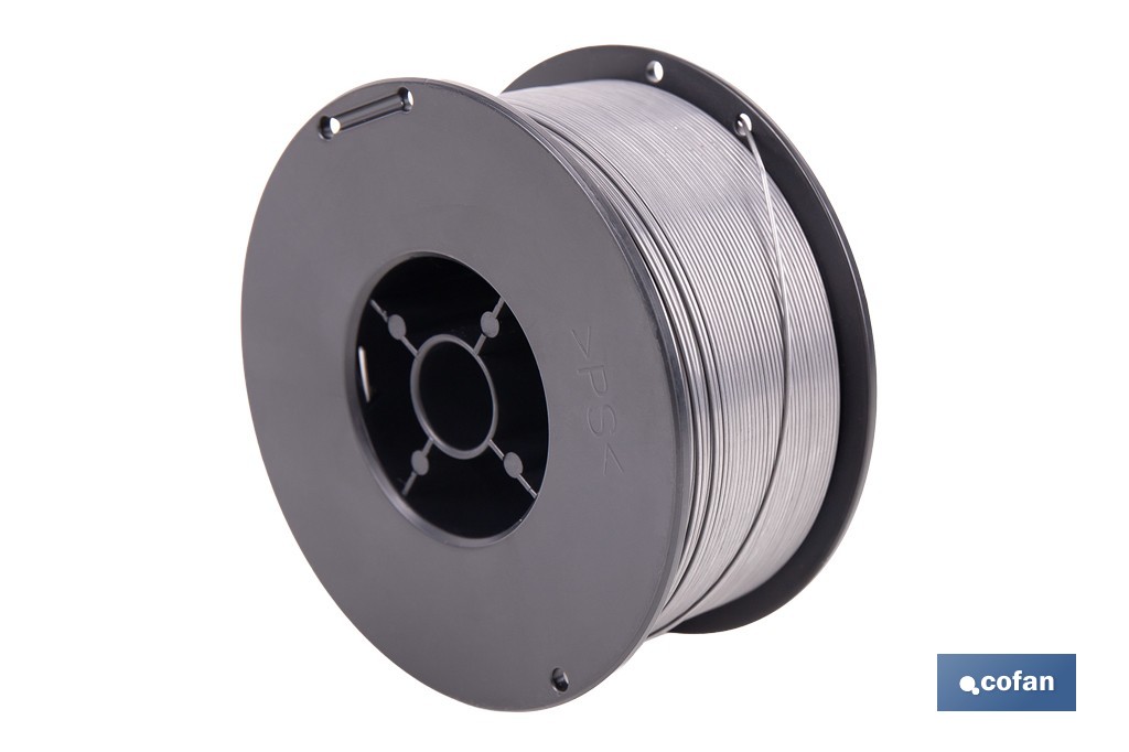 Hilo autoprotegido para soldadura MIG | Alambre de 0,9 mm compatible con soldador inverter Cofan | Disponibles en bobinas de 450 g y 1 kg - Cofan