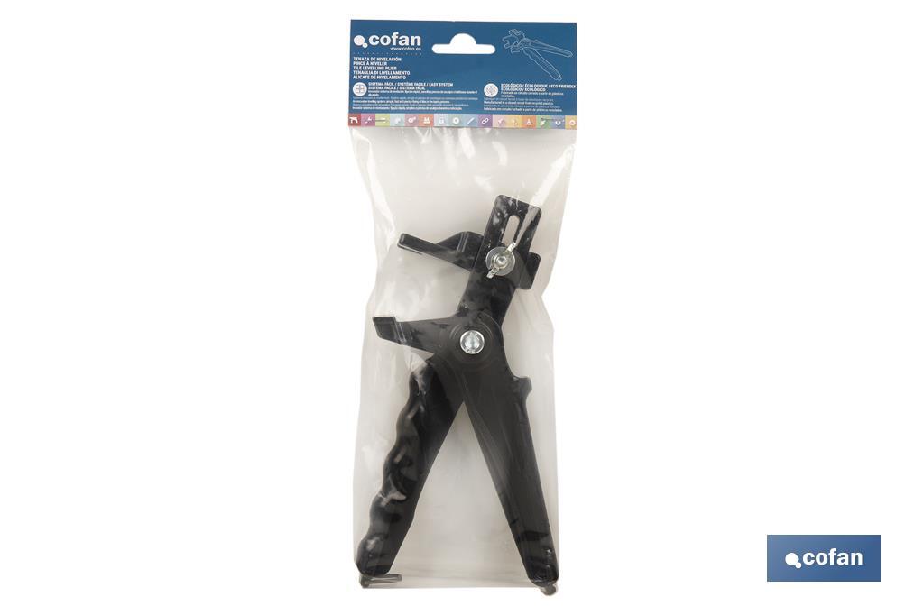 Adjustable levelling plier for rectified tiles and large formats - Cofan