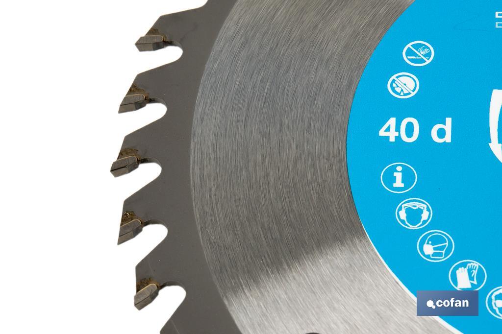 Lame de scie circulaire | Disque de coupe pour bois | Différents nombres de dents | Vaste variété de dimensions - Cofan