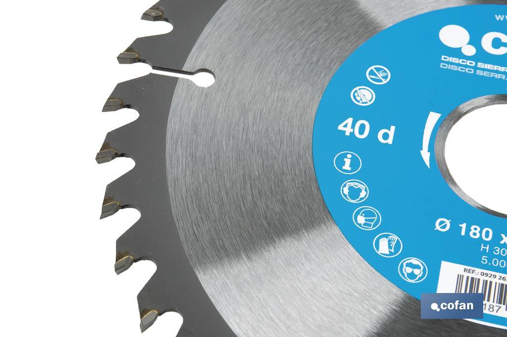 Circular saw blade | Suitable for cutting wood | Available in different teeth | Available in wide range of sizes - Cofan