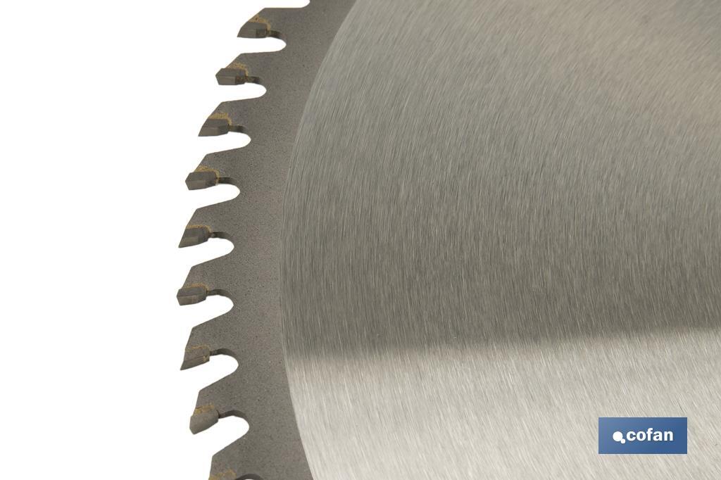 Mitre saw blade | Wood cutting disc with tips | Hard metal tipped saw blade | Available with different number of teeth and in various sizes - Cofan