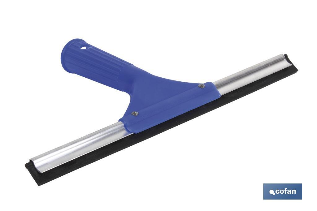 Limpiacristales de Metal con Adaptador de 20 cm de Ancho | Compatible con Palos para hacer la labor más cómoda - Cofan