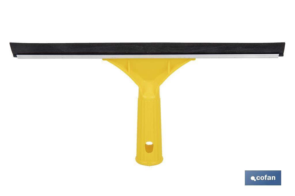 Limpiacristales de Metal con Adaptador de 20 cm de Ancho | Compatible con Palos para hacer la labor más cómoda - Cofan