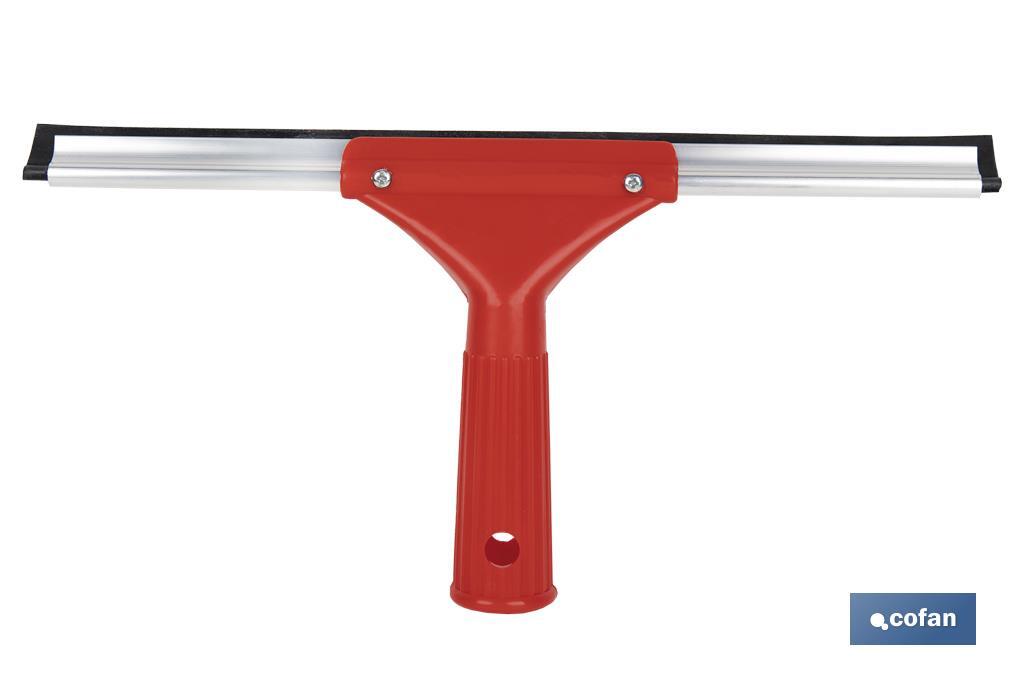 Limpiacristales de Metal con Adaptador de 20 cm de Ancho | Compatible con Palos para hacer la labor más cómoda - Cofan