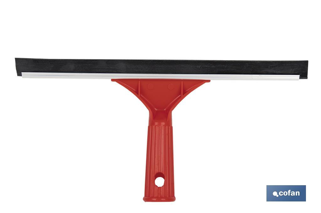 Limpiacristales de Metal con Adaptador de 20 cm de Ancho | Compatible con Palos para hacer la labor más cómoda - Cofan