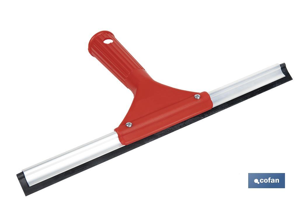 Limpiacristales de Metal con Adaptador de 20 cm de Ancho | Compatible con Palos para hacer la labor más cómoda - Cofan