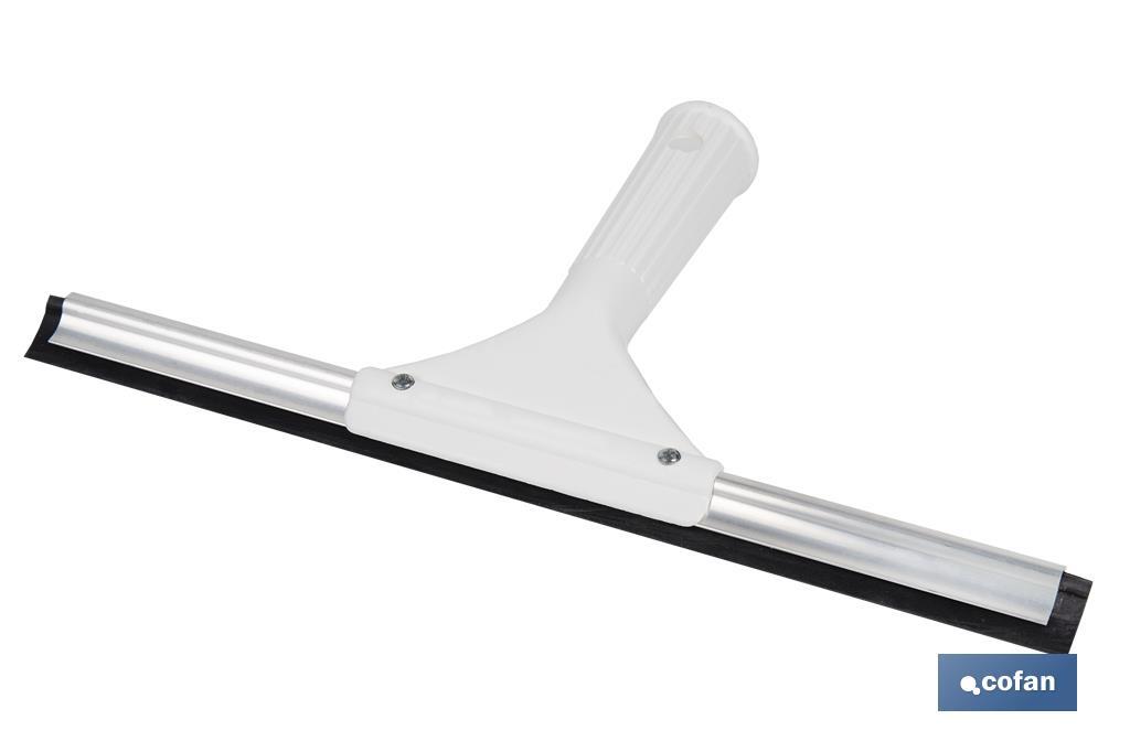 Limpiacristales de Metal con Adaptador de 20 cm de Ancho | Compatible con Palos para hacer la labor más cómoda - Cofan