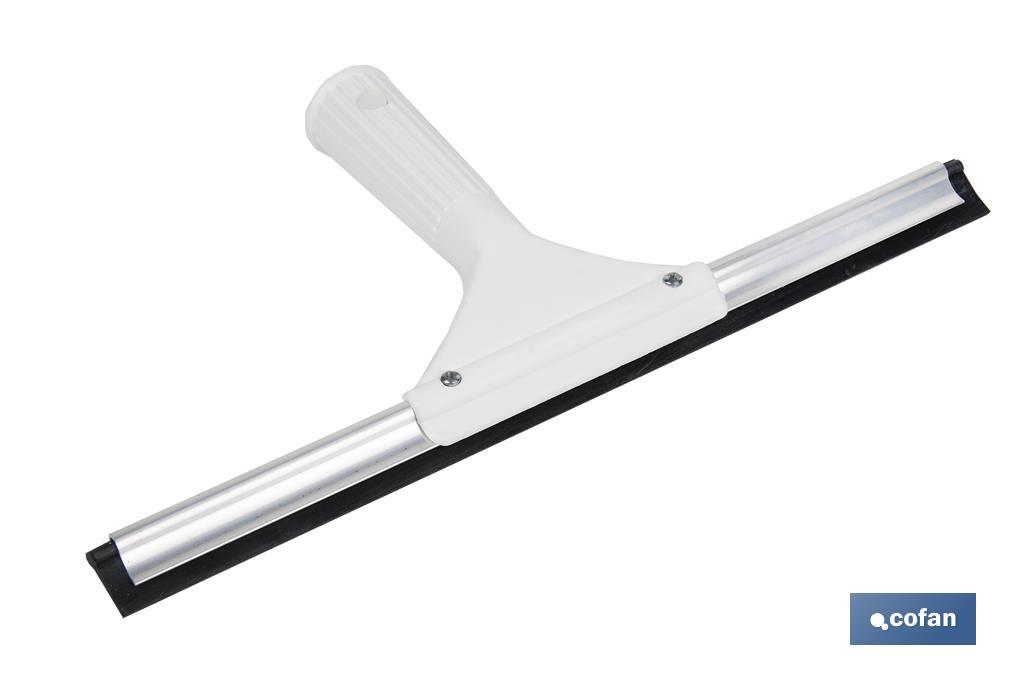 Limpa vidros de metal compatível com cabos universais | Medida: 27 cm de largura | Fabricado em Metal e ABS - Cofan