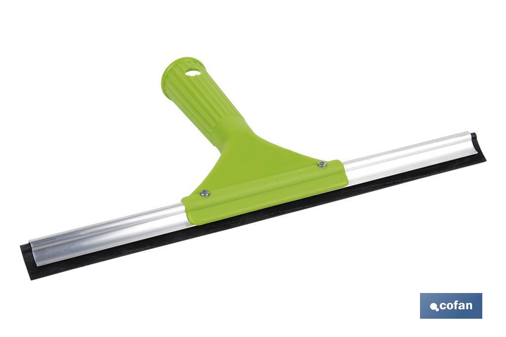Limpiacristales de Metal con Adaptador de 20 cm de Ancho | Compatible con Palos para hacer la labor más cómoda - Cofan