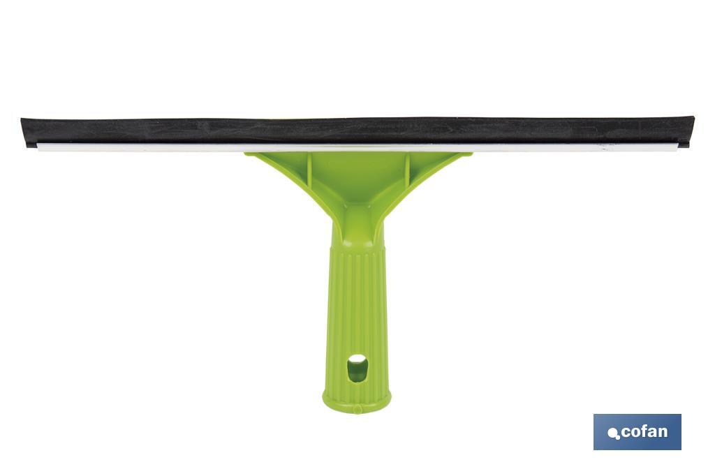 Limpiacristales de Metal con Adaptador de 20 cm de Ancho | Compatible con Palos para hacer la labor más cómoda - Cofan