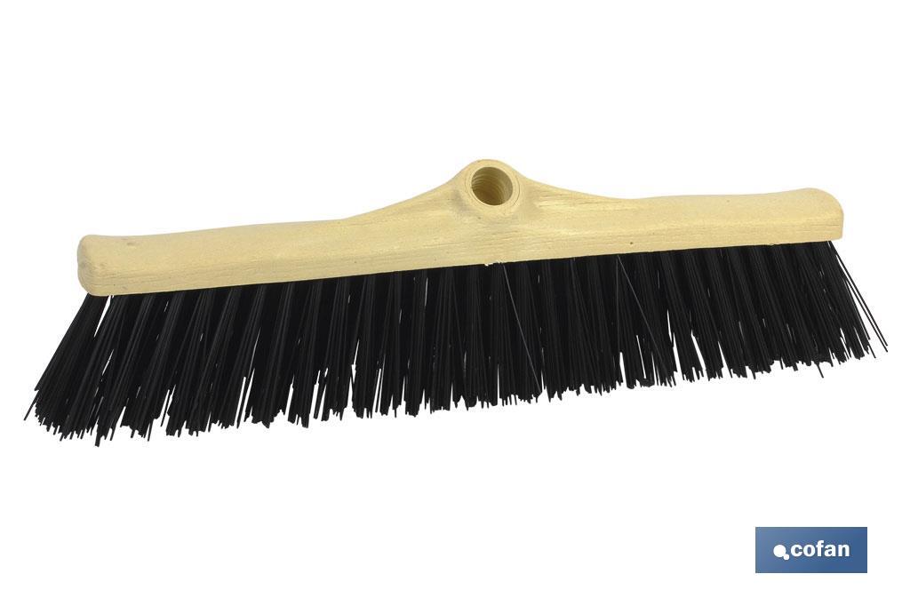 Industrial sweeping broom | Blunt plastic bristles | Width: 50cm - Cofan