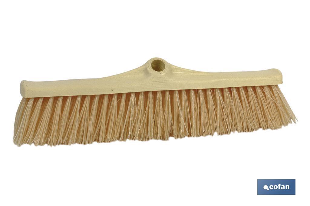 Industrial broom with imitation millet | PVC fibres with millet look | Width: 50cm - Cofan