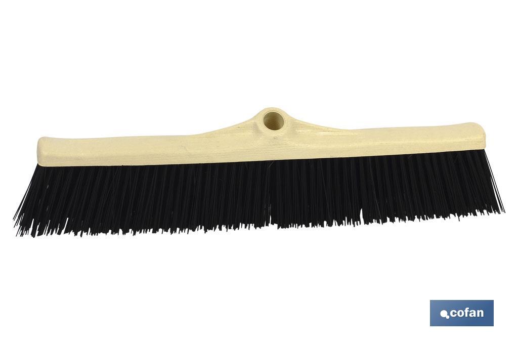 Industrial broom with rigid plastic head | Hard plastic bristles | Width: 60cm - Cofan