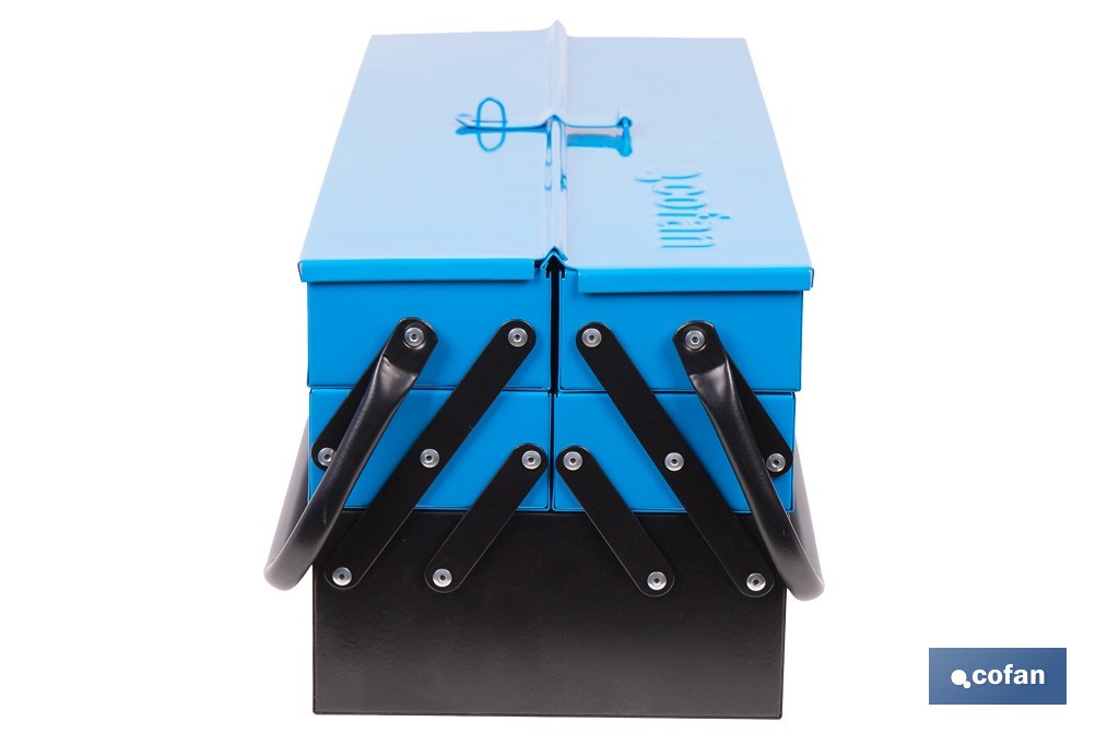 Cajas de herramientas metálica con 5 compartimentos - Cofan