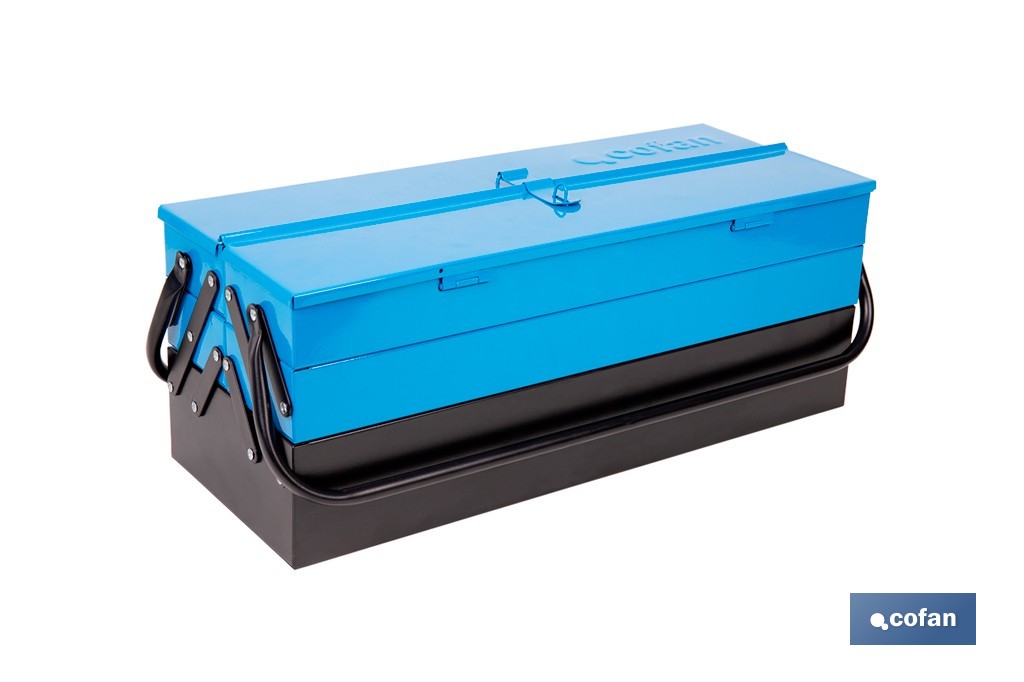 Cajas de herramientas metálica con 5 compartimentos - Cofan
