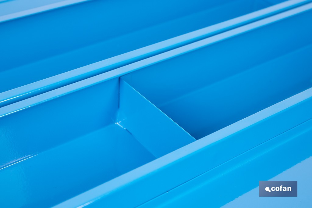 Cajas de herramientas metálica con 5 compartimentos - Cofan