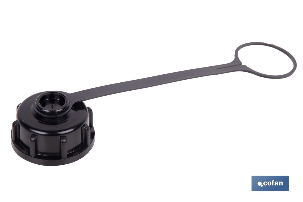 Tapón con abrazadera para bidón de combustible adecuada para el trasvase de gasolina, gasóleo y queroseno | Compatible con bidones de combustible Cofan - Cofan