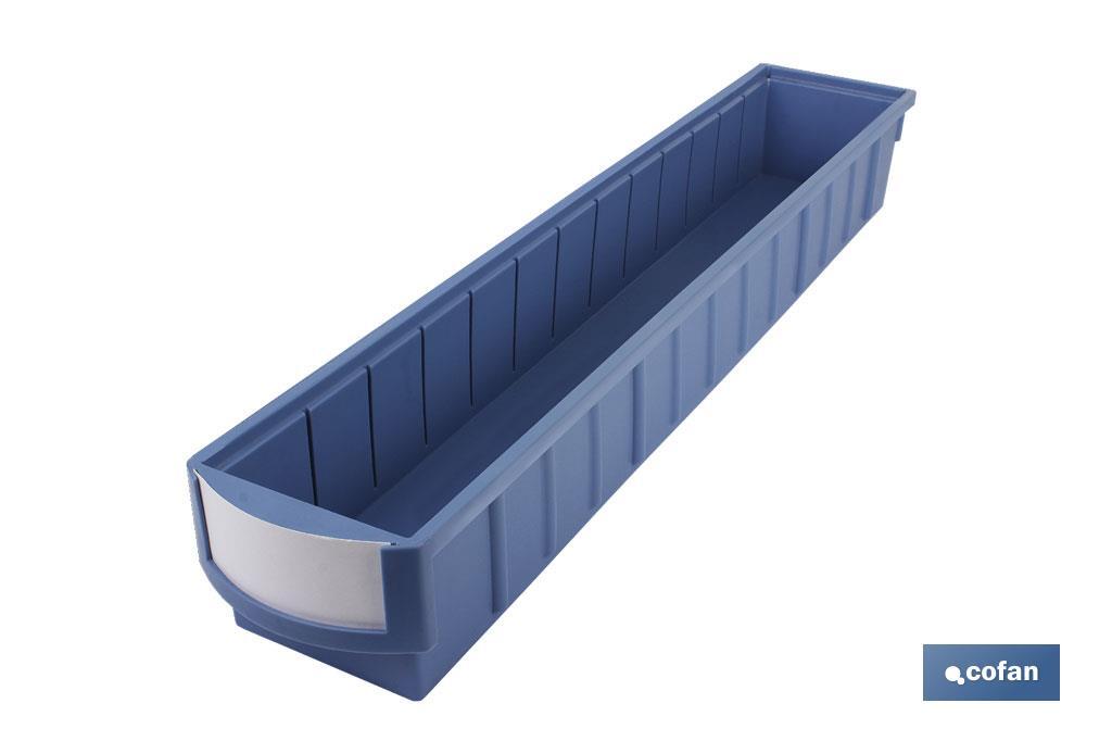 Metallic rear stopper for storage bin special for shop counter | Product dimensions: 103 x 49mm - Cofan