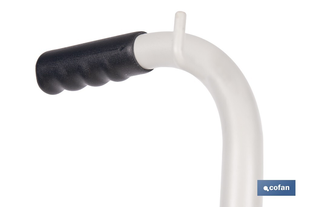Carretilla portabidones | Ruedas de poliuretano con rodamientos y nylon | Mango acolchado | Ideal para talleres e industria | Adecuada para bidones de 60 litros - Cofan