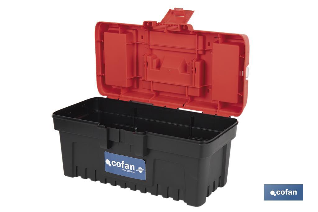 Caixa de ferramentas semi-profissional com fechos ABS | Disponível em vários tamanhos - Cofan