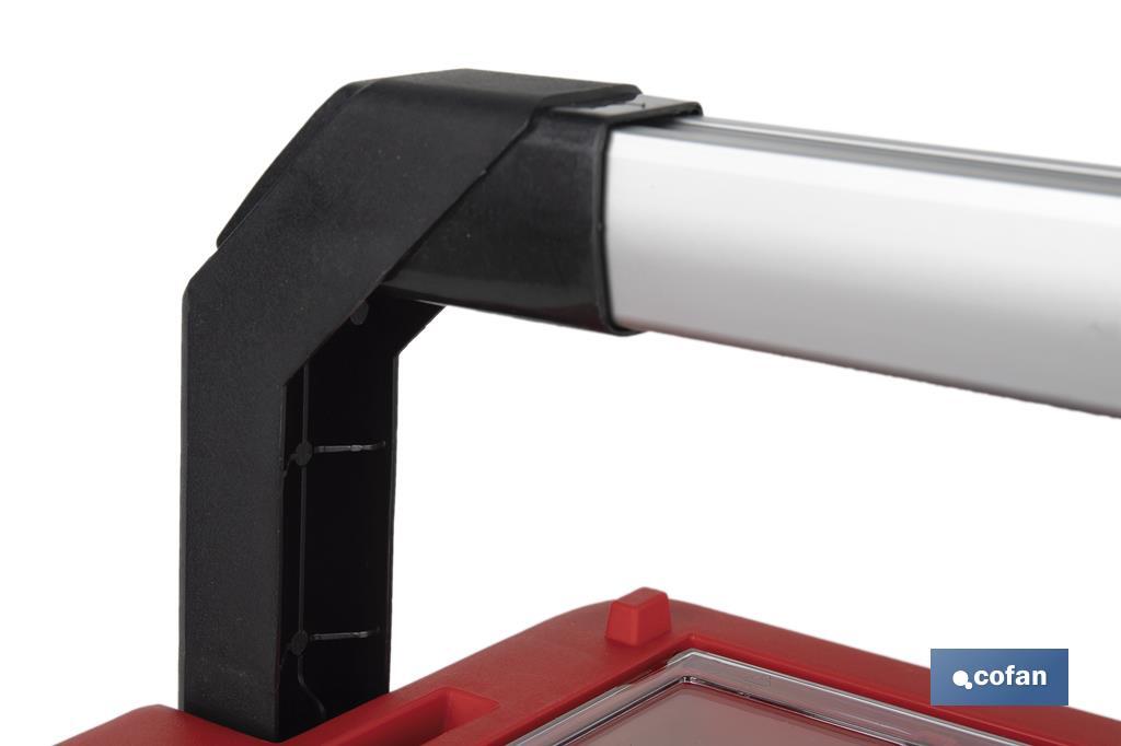 Tool box with organisers, reinforcements and ABS latches | Dimensions: 59.5 x 28.8 x 30.8cm - Cofan
