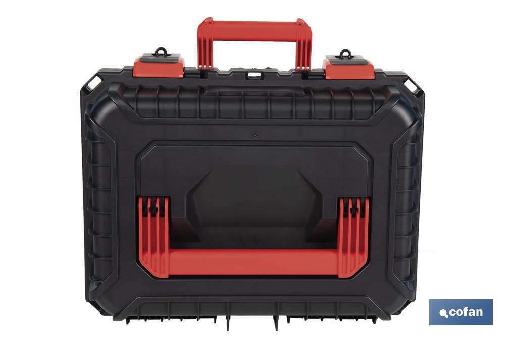 Carrying case with ABS latches, 2 handles and padded foam | Size: 44.5 x 36 x 21.6cm - Cofan